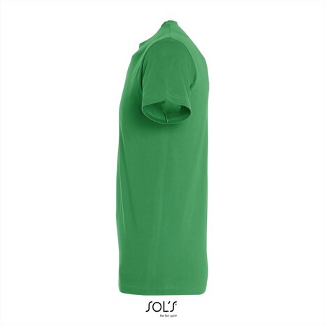 Zijkant SOLs Regent T-Shirt Kelly Green