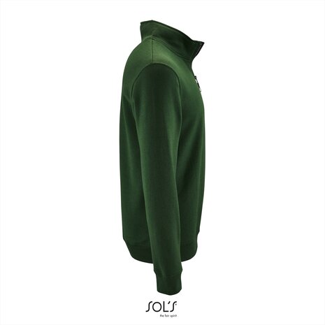 SOL&#039;S Stan - zip neck - Bottle Green