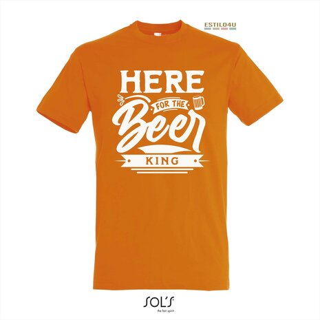 SOL&#039;S Regent T-shirt: Here for the Beer King