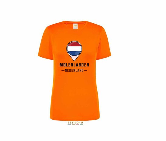 Sport T-Shirt Lady - Orange Fluor : Gemeente