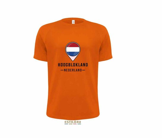 Sport T-Shirt Man - Orange: Stad/Dorp