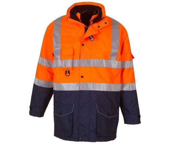 HI-VIS 7-IN-1 JAS - Oranje/Navy