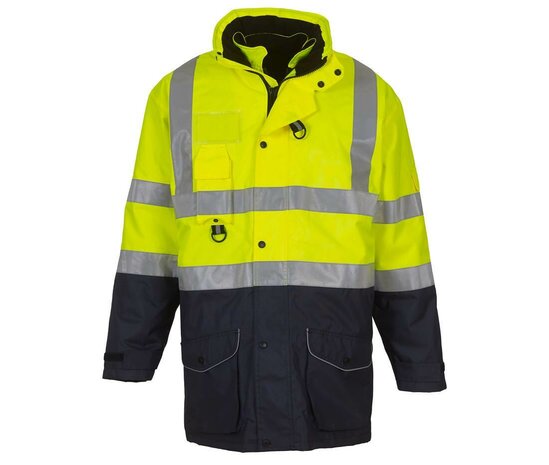 HI-VIS 7-IN-1 JAS - Geel/Navy