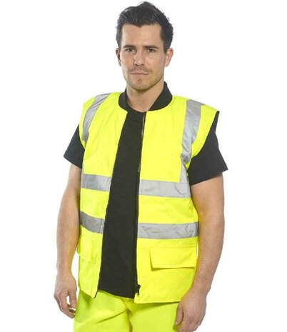 Hi-Vis 4-in-1 verkeersjack - Geel