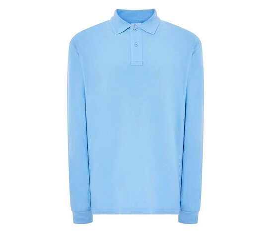 Man regular lange mouw polo - Sky Blue