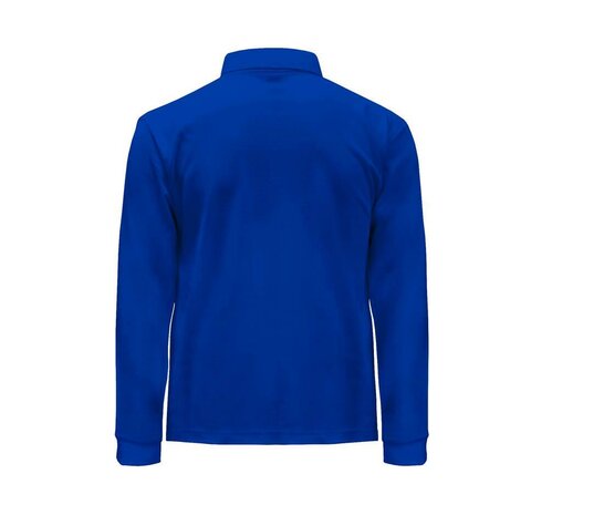 Man regular lange mouw polo - Royal Blue