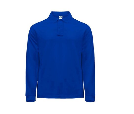 Man regular lange mouw polo - Royal Blue