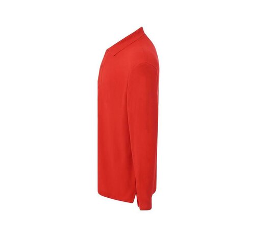 Man regular lange mouw polo - Rood