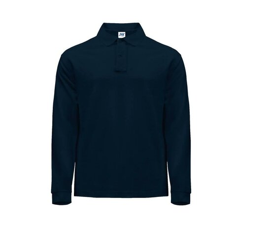 Man regular lange mouw polo - Navy