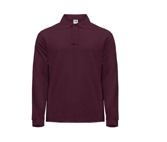 Man regular lange mouw polo - Burgundy