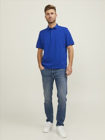 Surf The Web Blue - JACK &amp; JONES//PRODUKT Basic Polo Pique