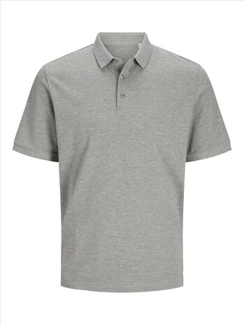 Light Grey Melange - JACK &amp; JONES//PRODUKT Basic Polo Pique