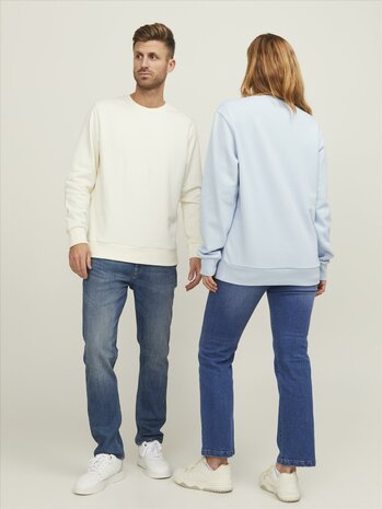 Skyway Blue - JACK &amp; JONES//PRODUKT Basic Crew Neck Sweat