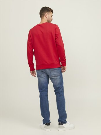 Lipstick Red - JACK &amp; JONES//PRODUKT Basic Crew Neck Sweat