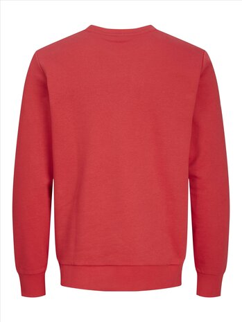 Lipstick Red - JACK &amp; JONES//PRODUKT Basic Crew Neck Sweat