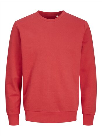 Lipstick Red - JACK &amp; JONES//PRODUKT Basic Crew Neck Sweat