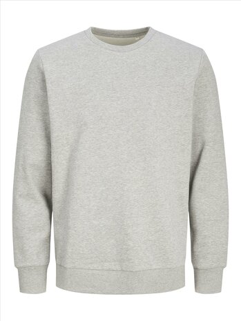 Light Grey Melange - JACK &amp; JONES//PRODUKT Basic Crew Neck Sweat