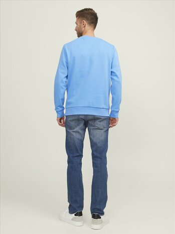 Azure Blue - JACK &amp; JONES//PRODUKT Basic Crew Neck Sweat