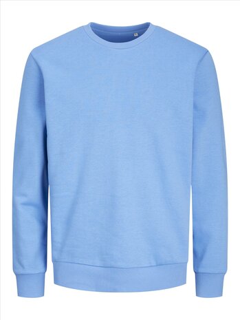 Azure Blue - JACK &amp; JONES//PRODUKT Basic Crew Neck Sweat