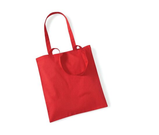 Shopping bag - Bright Red - 1-zijdig bedrukt