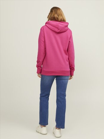 Fuchsia Rose JACK &amp; JONES//PRODUKT Basic Hood Sweat