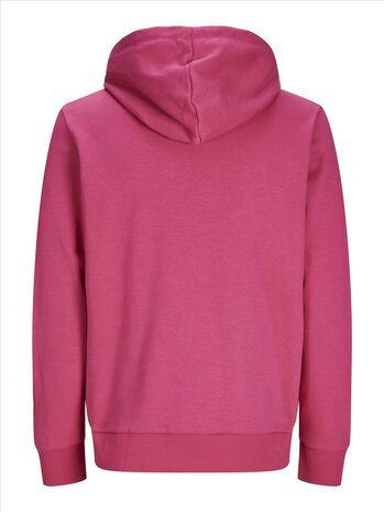 Fuchsia Rose JACK &amp; JONES//PRODUKT Basic Hood Sweat