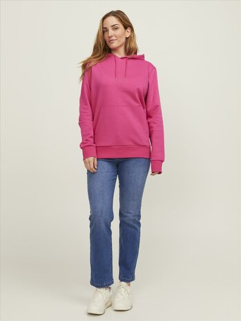 Fuchsia Rose JACK &amp; JONES//PRODUKT Basic Hood Sweat