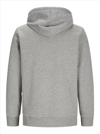 Light Grey Melange JACK &amp; JONES//PRODUKT Basic Hood Sweat