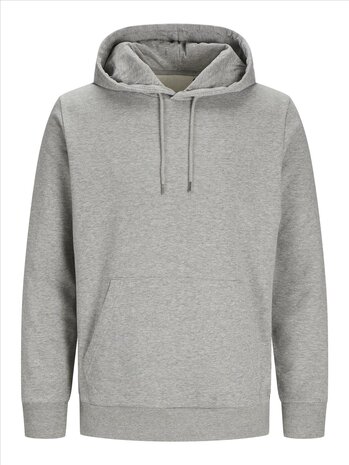 Light Grey Melange JACK &amp; JONES//PRODUKT Basic Hood Sweat