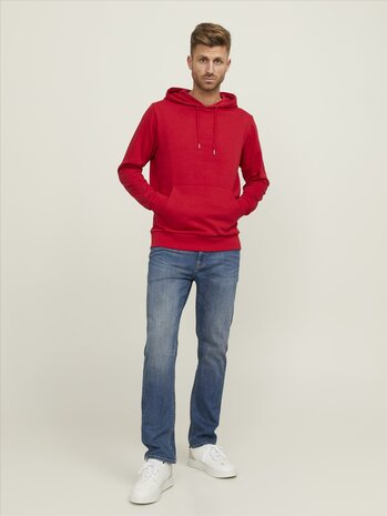 Lipstick Red JACK &amp; JONES//PRODUKT Basic Hood Sweat