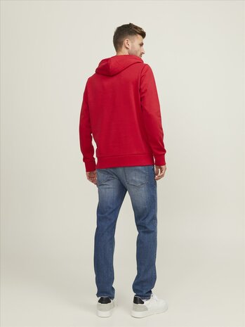 Lipstick Red JACK &amp; JONES//PRODUKT Basic Hood Sweat