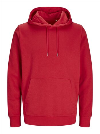 Lipstick Red JACK &amp; JONES//PRODUKT Basic Hood Sweat