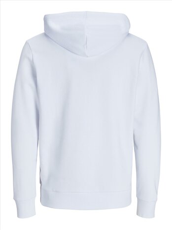 White JACK &amp; JONES//PRODUKT Basic Zip Hood Sweat