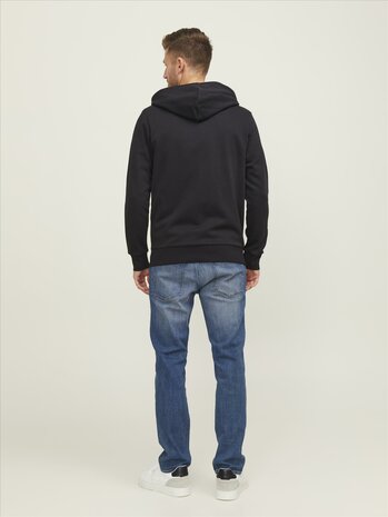 Black JACK &amp; JONES//PRODUKT Basic Zip Hood Sweat