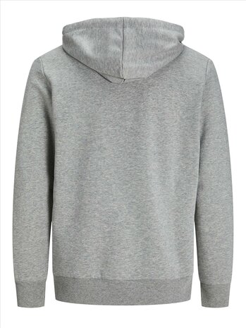 Light Grey Melange JACK &amp; JONES//PRODUKT Basic Zip Hood Sweat