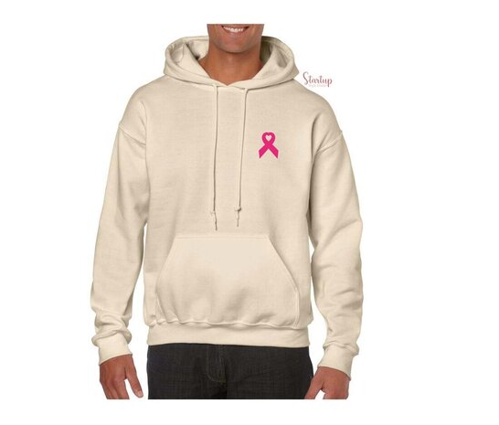 GILDAN Heavy Blend Hoodie met Pink Ribbon-opdruk