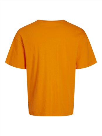 Vibrant Orange JACK &amp; JONES//PRODUKT Oversized Unisex Tee