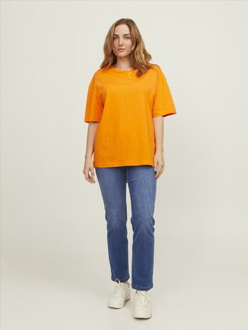 Vibrant Orange JACK &amp; JONES//PRODUKT Oversized Unisex Tee