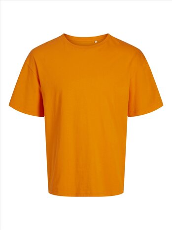 Vibrant Orange JACK &amp; JONES//PRODUKT Oversized Unisex Tee