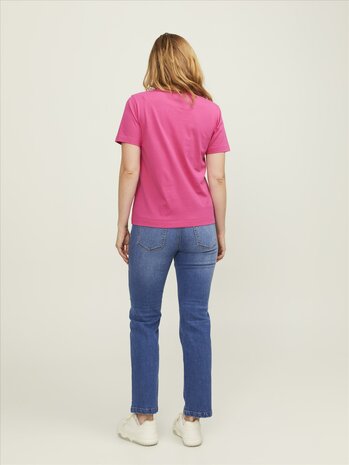 Fuchsia Rose JACK &amp; JONES//PRODUKT Classic Women&#039;s Tee 