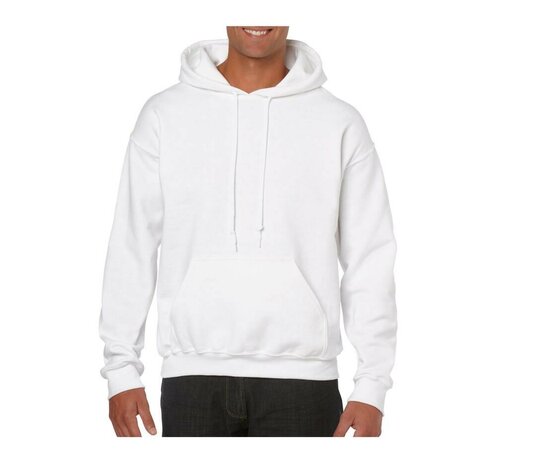 White Heavy Blend Hoodie