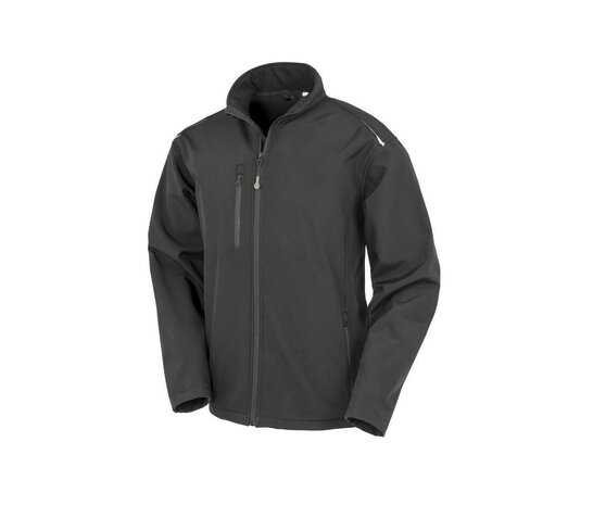 Black - Recycled 3-layer printable softshell jacket