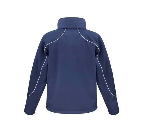 Navy - Hooded softshell jacket