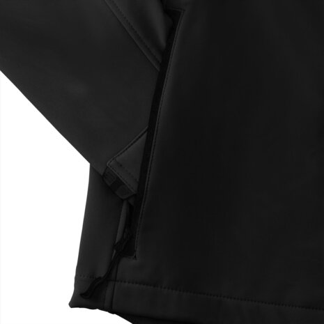 Black - Russell Men Softshell Jacket