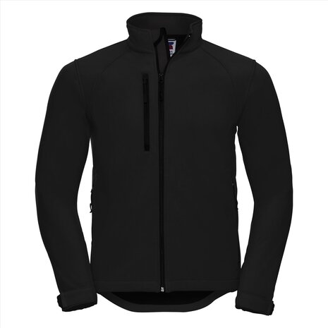 Black - Russell Men Softshell Jacket