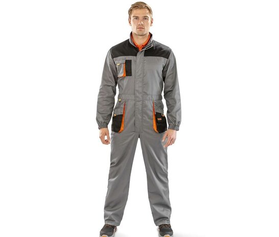 Grey/Black/Orange Lite Coverall